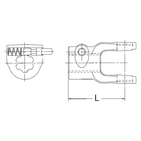 Power Take Off Neapco 20-9325 Quick Disconnect Yoke