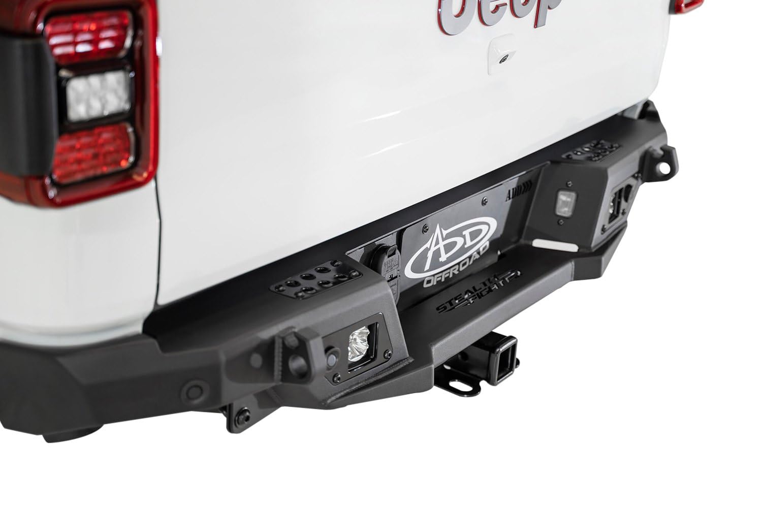 Addictive Desert Designs Front Replacement Bumper Addictive Desert R971241280103 fits Jeep Gladiator, Black