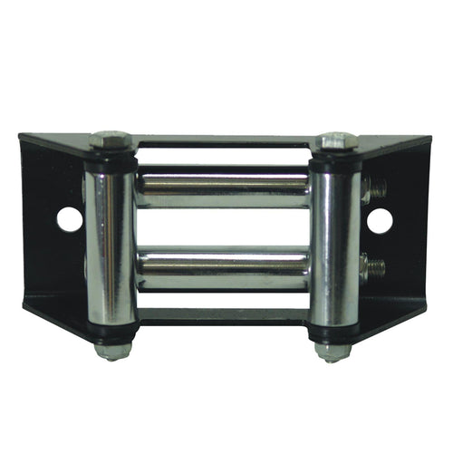 Mile Marker Replacement WH-2 Black & Silver Roller Fairlead for ATV Winches - Compatible with 2000 - 3500 lb. Mile Marker Winches - Reduces Friction on Winch Cable