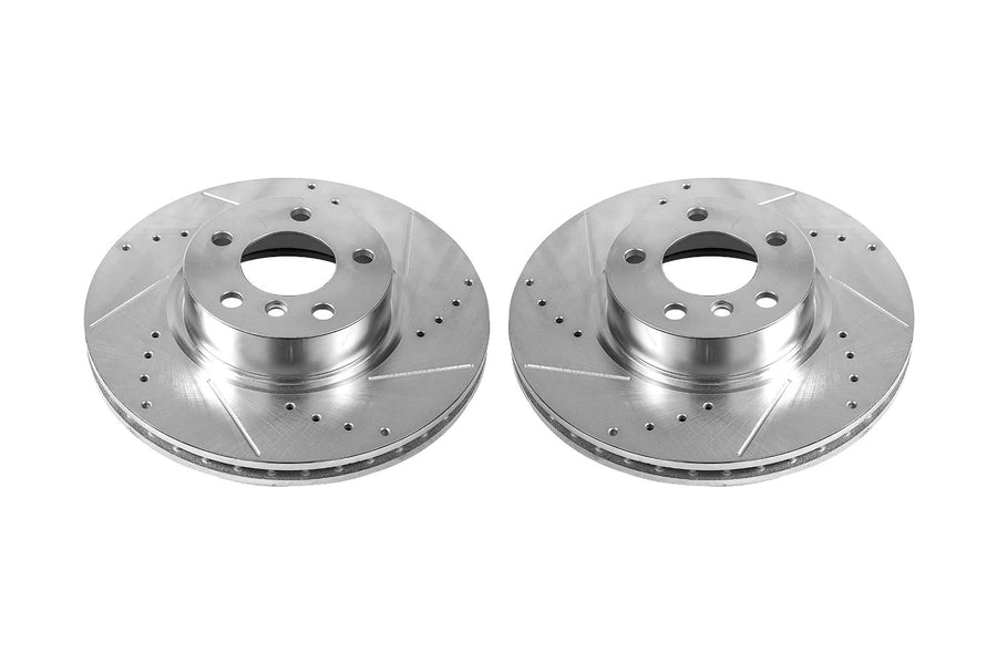 Power Stop Front EBR1238XPR Evolution Drilled and Slotted Rotor (Pair) For BMW X3 2011-2017, BMW X4 2015-2018 [Model Specific]