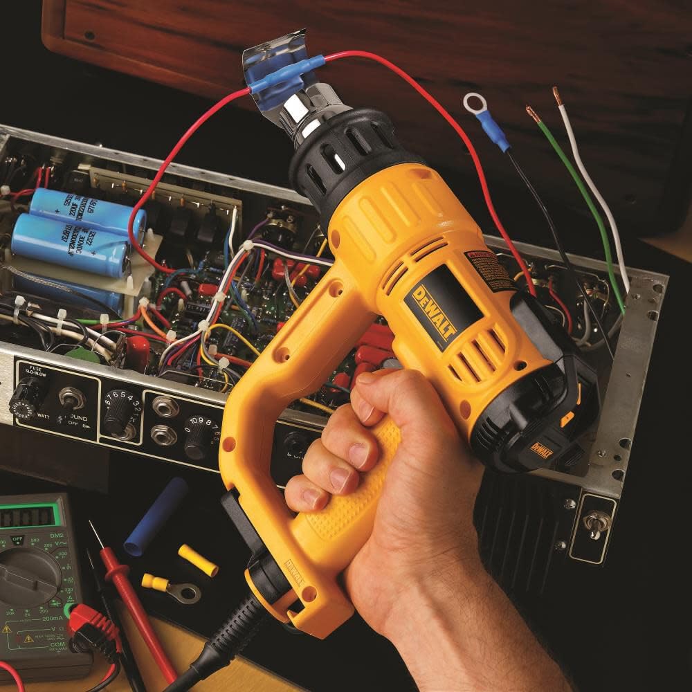 DEWALT Heat Gun with Hard Case/Accessory Kit & LCD Display (D26960K), Yellow