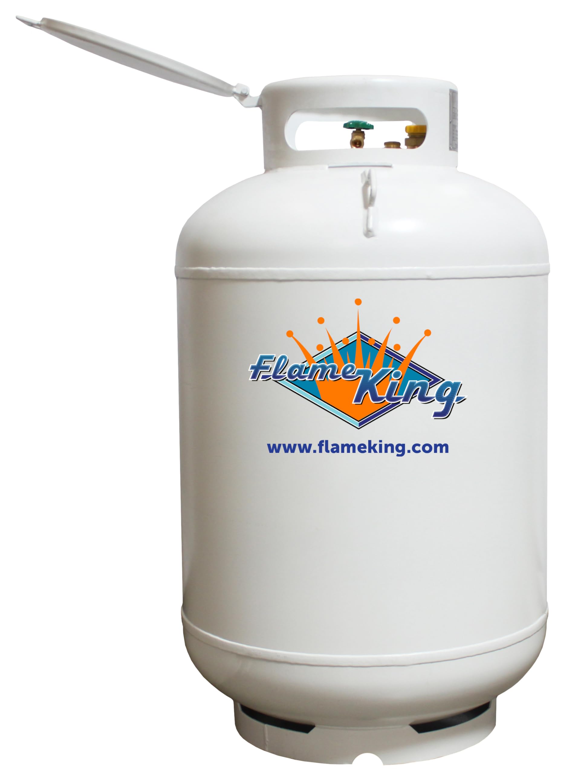 Flame King 420LB YSN420ASME (120 Gallon) ASME Vertical Steel Propane Tank, White
