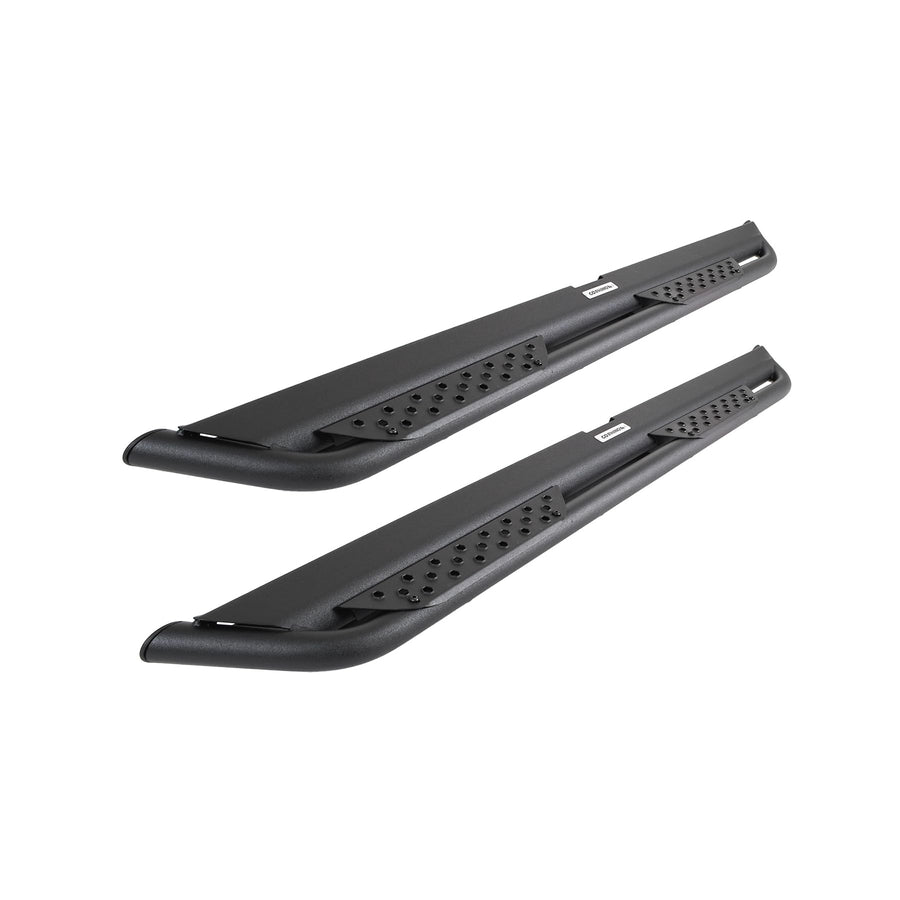 Dominator Xtreme DT Side Steps | Go Rhino 68" Mild Steel, Textured Black | DT60068T