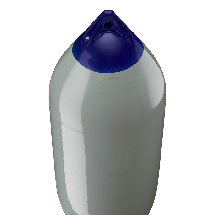 F-10 Standard Polyform Boat Fender Blue Ropehold - Grey