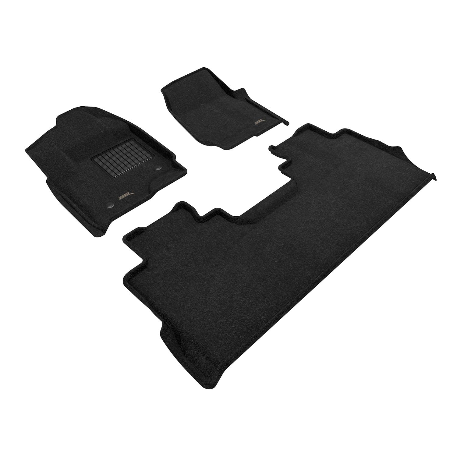 3D MAXpider Elegant Custom Fit Floor Mat (Black) Compatible with Ford F250 Crew CAB 2017-2023 - Full Set