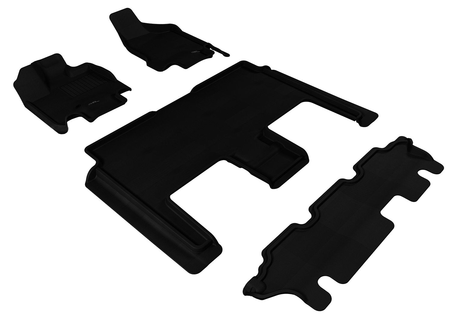 Chrysler Town & Country 2013-2016 3D MAXpider Kagu Black R1 R2 R3