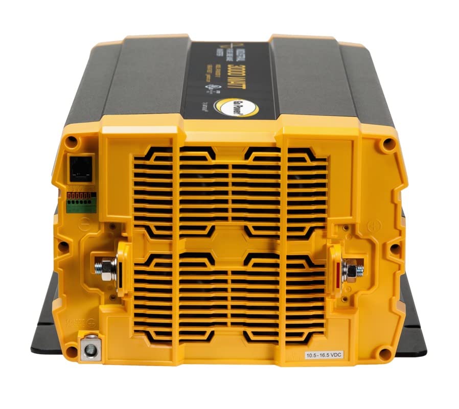 GP-ISW3000-12 Go Power! Industrial Pure Sine Wave Inverter, Black,Yellow