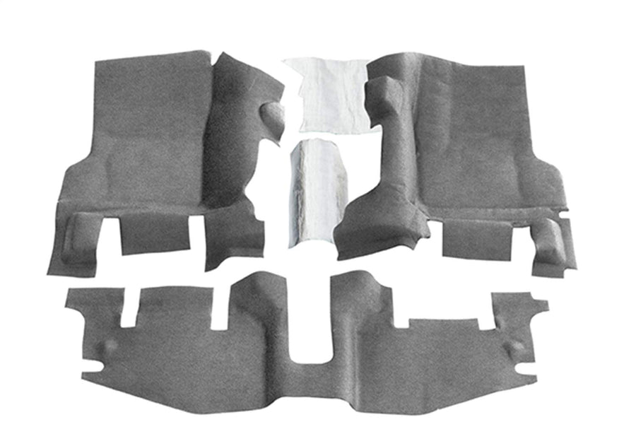 Jeep BedRug Kit - BedTred BTTJ97F fits 97-06 WRANGLER TJ/LJ FRONT 3PC FLOOR KIT (WITH CENTER CONSOLE) - INCLUDES HEAT SHIELDS