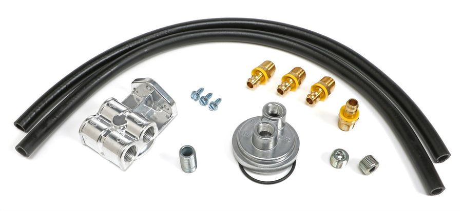 OIL FILTER RELOCATION KIT TRANS-DAPT PERFORMANCE HORIZONTAL (1513)