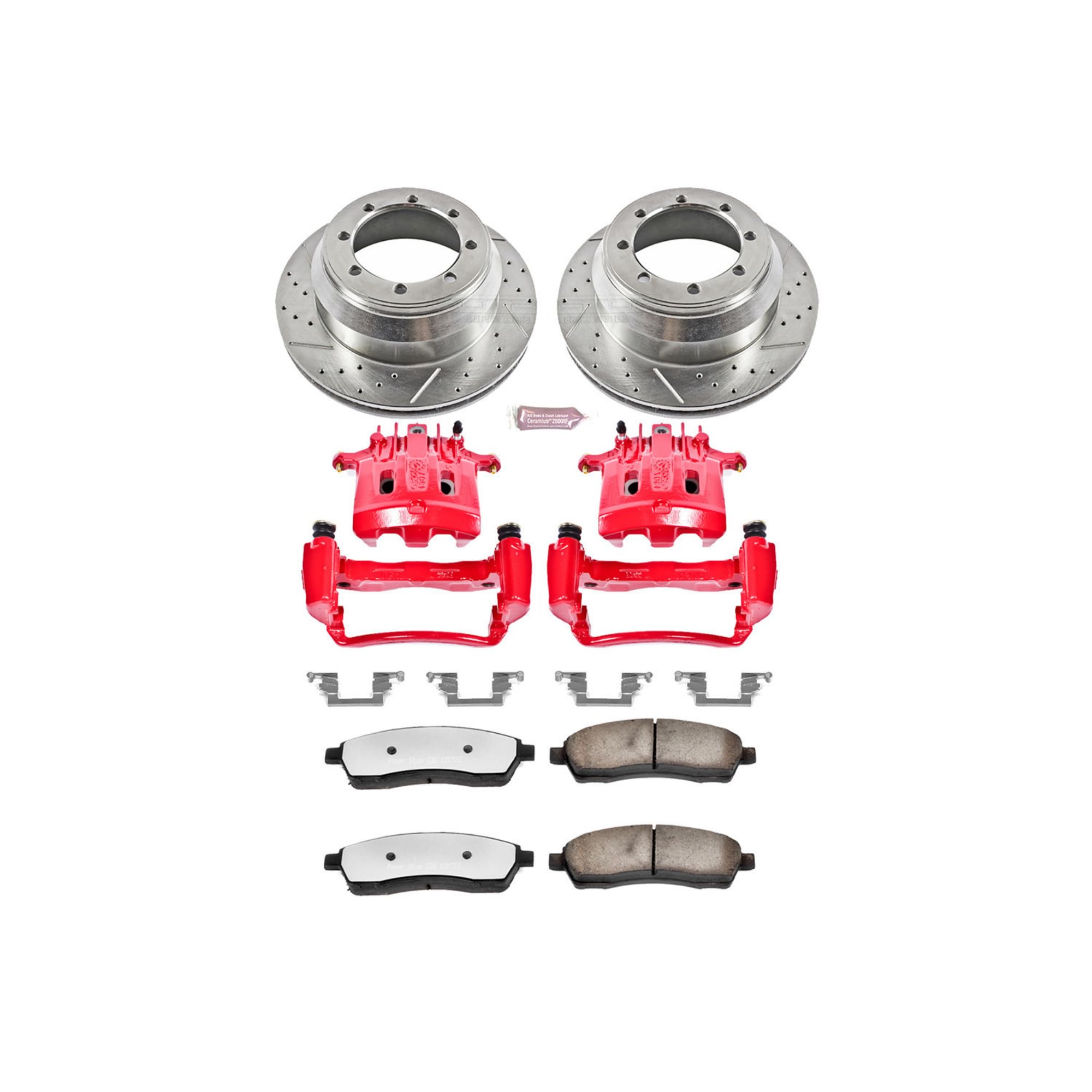 Power Stop Rear KC1889-36 Z36 Truck and Tow Brake Kit with Calipers For Ford F-350 Super Duty 1999-2000 [Model Specific]