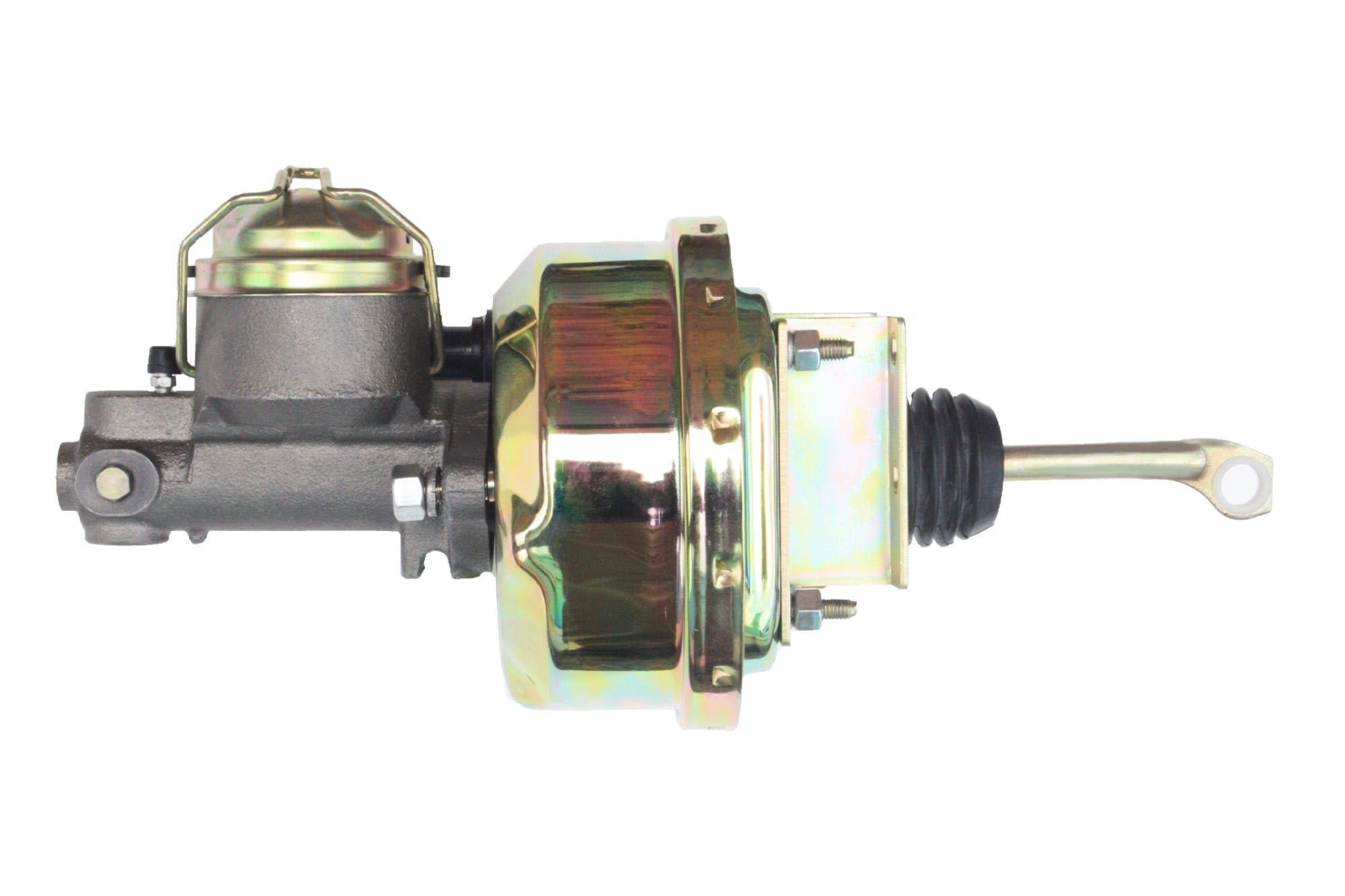 7 Inch LEED BRAKES Power Booster, 1 Inch Bore Single Bowl Master, Drum/Drum (Zinc)