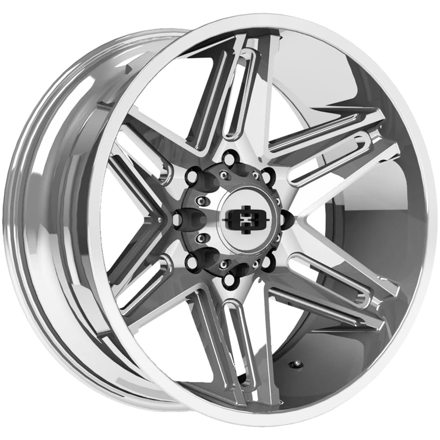 Custom Wheel Vision 363 RAZOR - 22x10, -19 Offset, 8x170 Bolt Pattern, 125.2mm Hub - Chrome Rim
