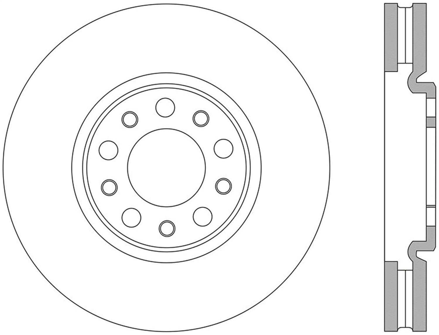 Sport Drilled/Slotted Brake Rotor StopTech 127.63080R (Front Right), 1 Pack