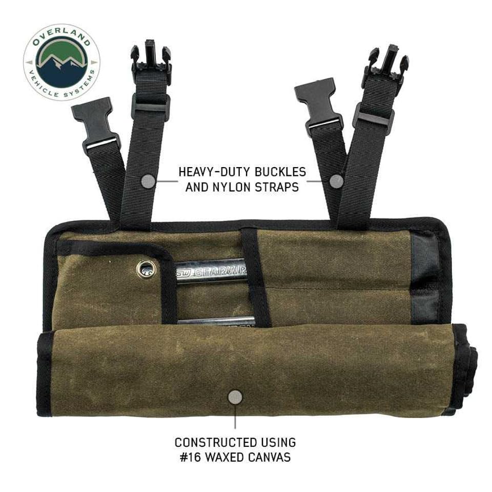 Wrench Tool Roll Overland Vehicle Systems #16 Waxed Canvas Storage Bags