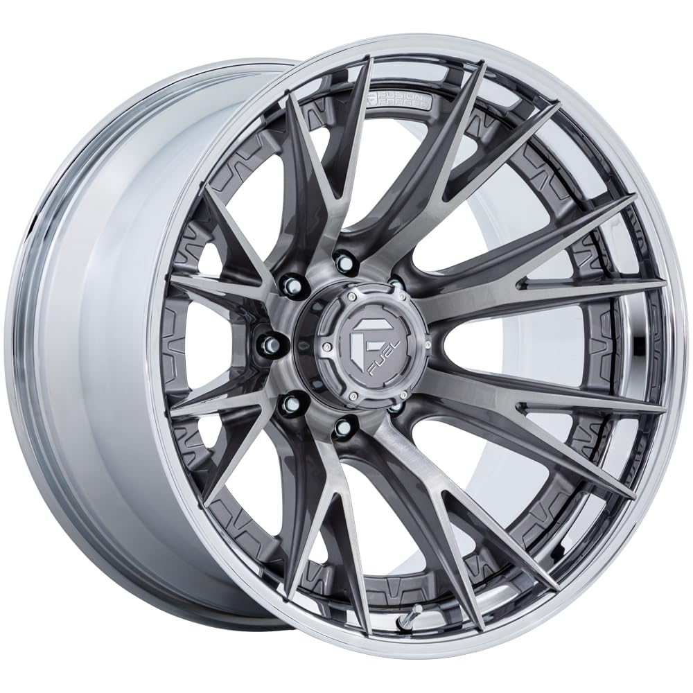 FUEL OFF-ROAD FC402 22X12 CATALYST 8X170 4.77-44mm PLATINUM WITH CHROME LIP - FC402AP22128744N
