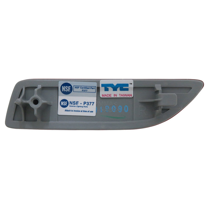 Right TYC Reflector Assembly Compatible with 2011-2013 Toyota Corolla