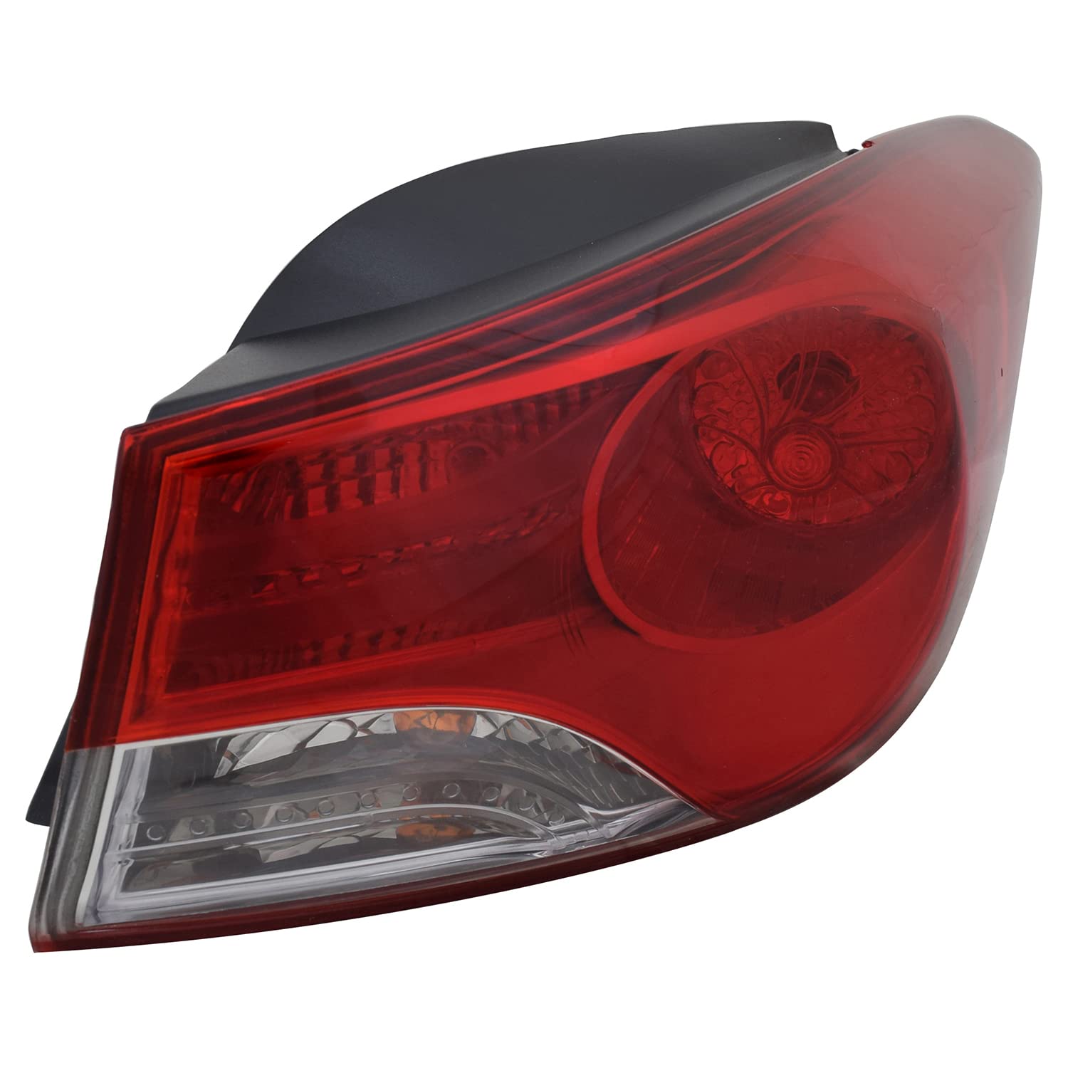 Right TYC Tail Light Assembly Compatible with 2011-2013 Hyundai Elantra
