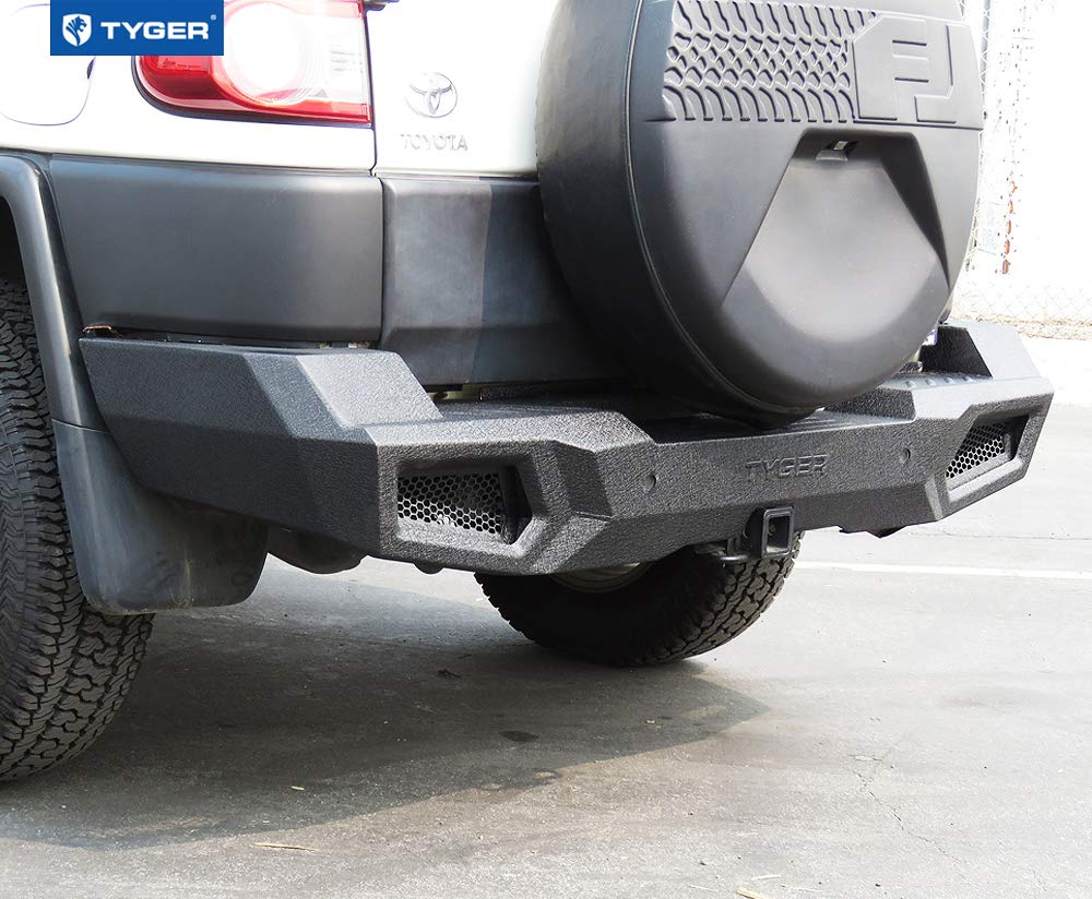 Tyger Auto Rear Bumper Kit TG-BP9T80698 Compatible with 2007-2014 Toyota FJ Cruiser | Textured Black | Rock Crawler