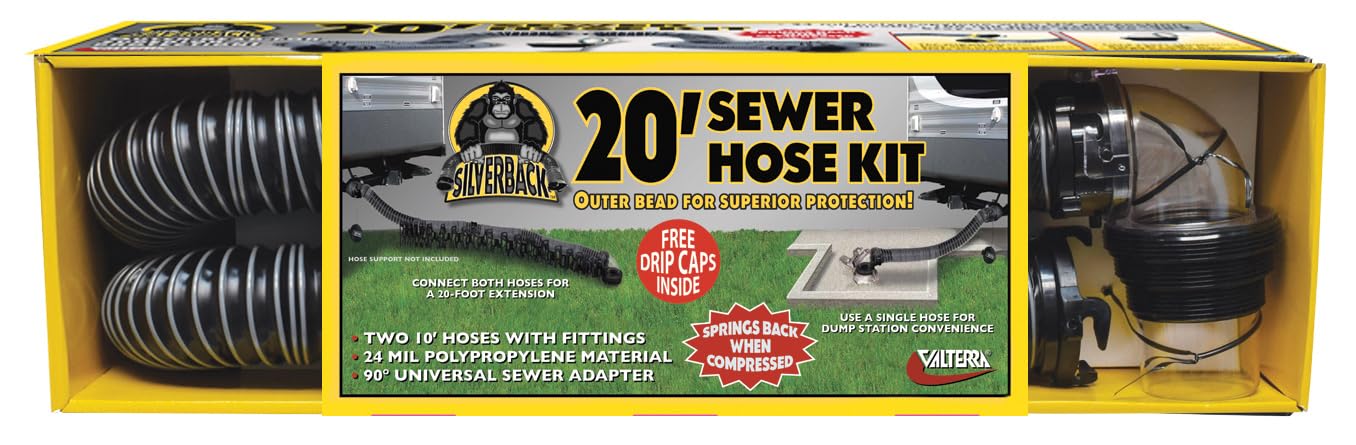 20' Valterra Silverback Sewer Hose Kit D04-0675