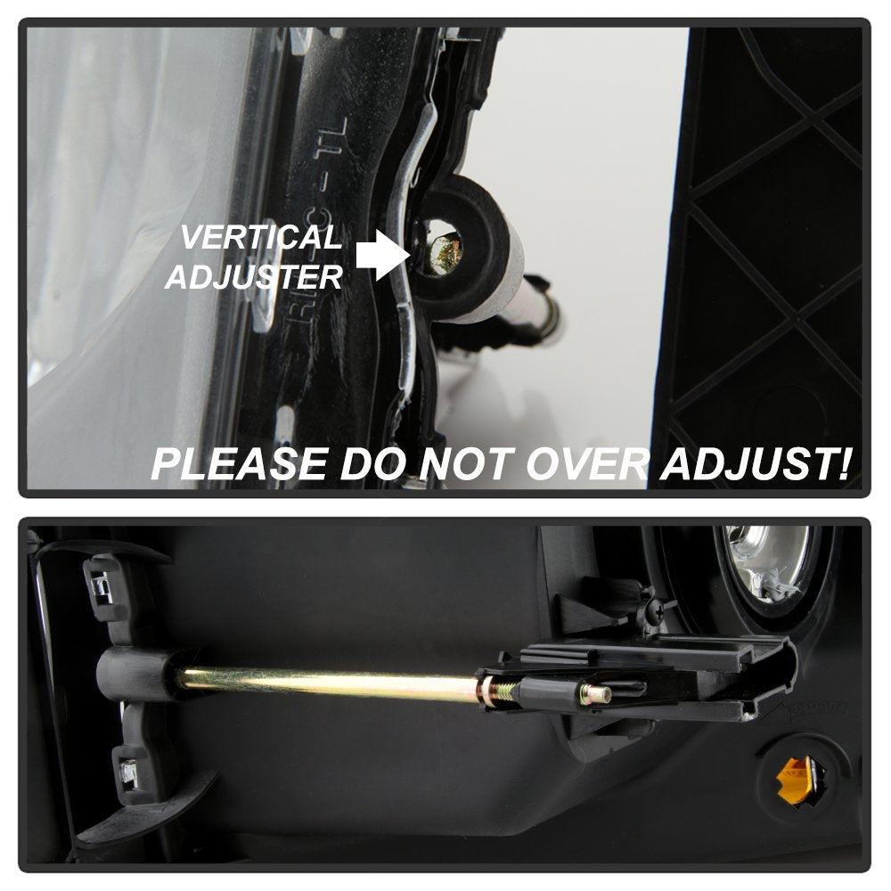 06-08 Dodge Ram 1500 xTune Headlights w/Chrome Bezel/Amber Bar - Black (HD-JH-DRAM06-AM-BK)