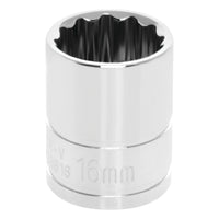 12-Point Socket Performance Tool W38816, 3/8-Inch Drive, 16mm
