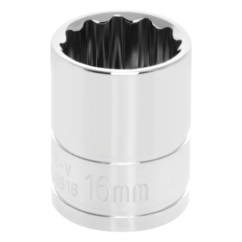 12-Point Socket Performance Tool W38816, 3/8-Inch Drive, 16mm
