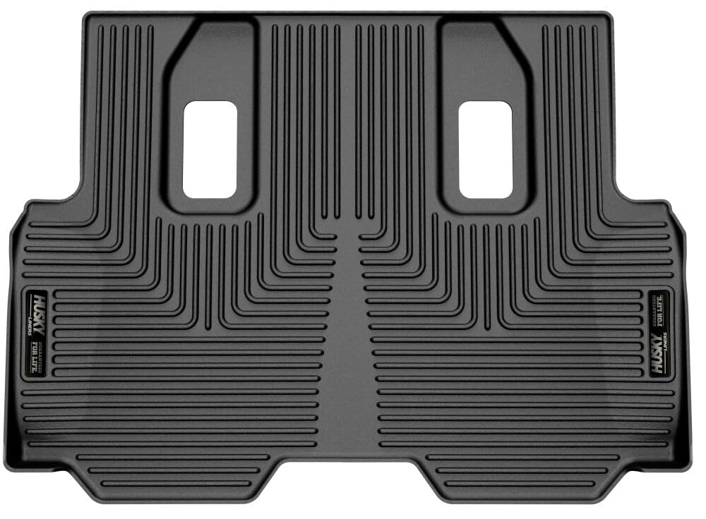 Weatherbeater Husky Liners Floor Mats | Fits 2022 - 2024 Lexus LX600; 2022 - 2023 Toyota Land Cruiser (Left Hand Drive) | 3rd Row, 1-pc Black - 14811