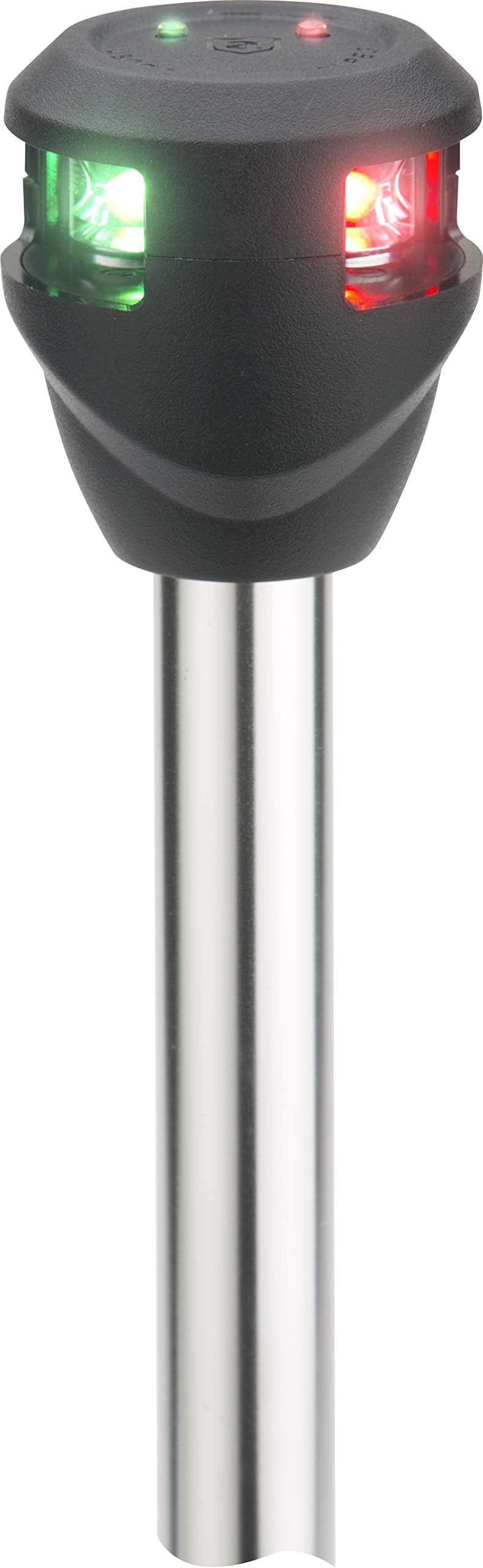 attwood Marine NV6LC2-10-7 Bi-Color LightArmor LED Navigation Pole Light, 10-Inch, Red/Green
