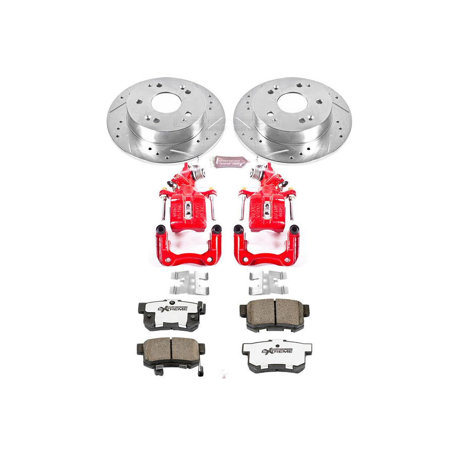Power Stop Rear KC2270-26 Z26 Street Warrior Brake Kit For Honda Accord 1998-2002 [Model Specific]