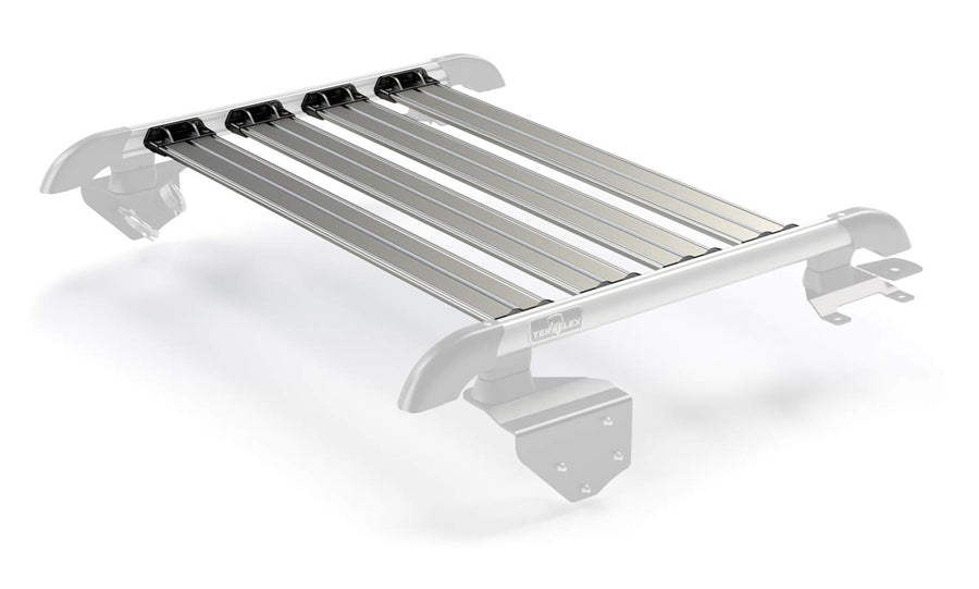 2-Door JK Nebo Roof Rack 4-Piece Cargo Slat Kit - Silver