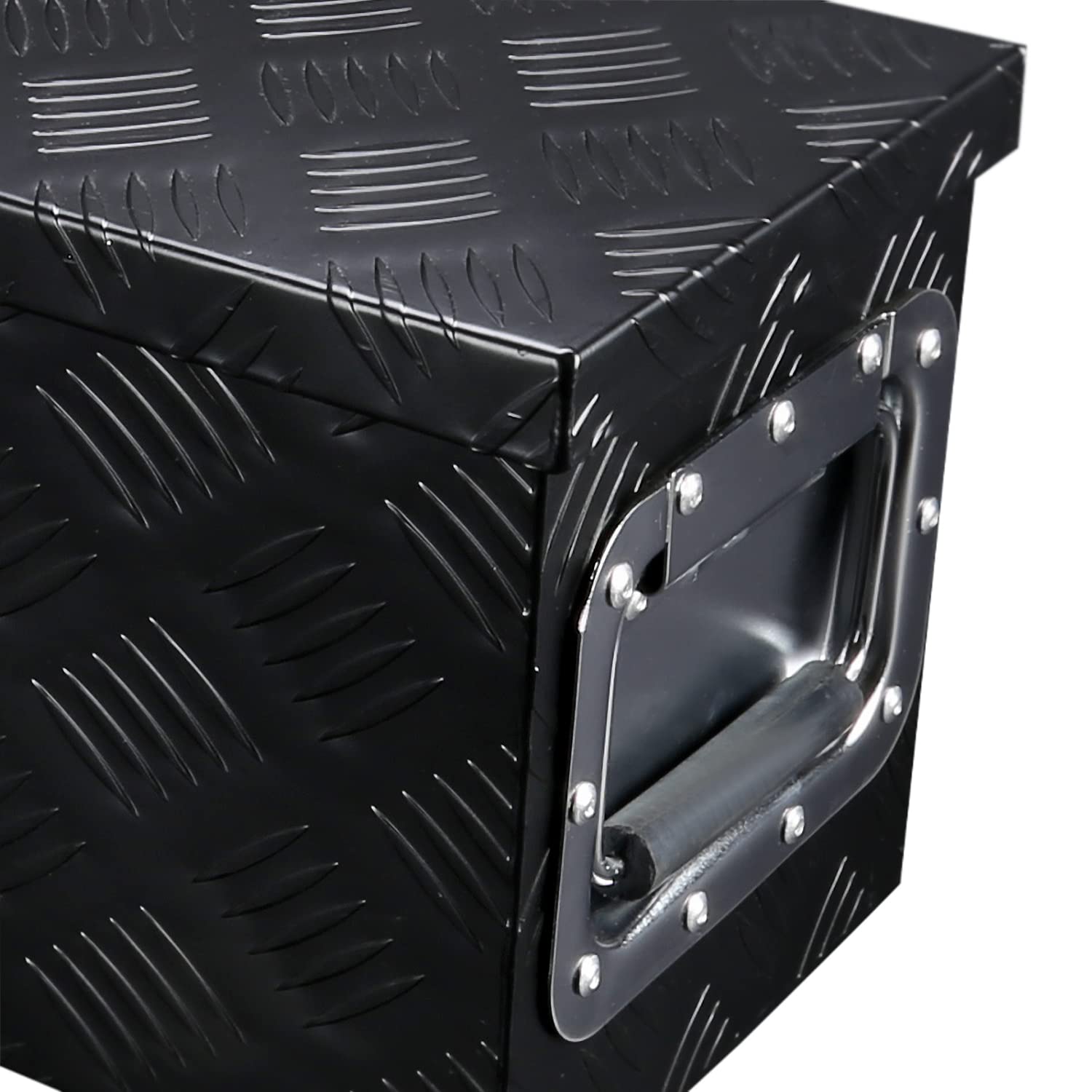 Heavy Duty Spec-D Tuning 31" Black Aluminum Tool Box Truck Pickup Underbody Storage + Handles