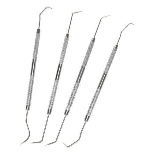 4-Piece Performance Tool W80749 Pick & Hook Set with Stainless Steel Tips - Ideal for Jewelers, Mechanics, Fishermen, Gun Repairs, and More