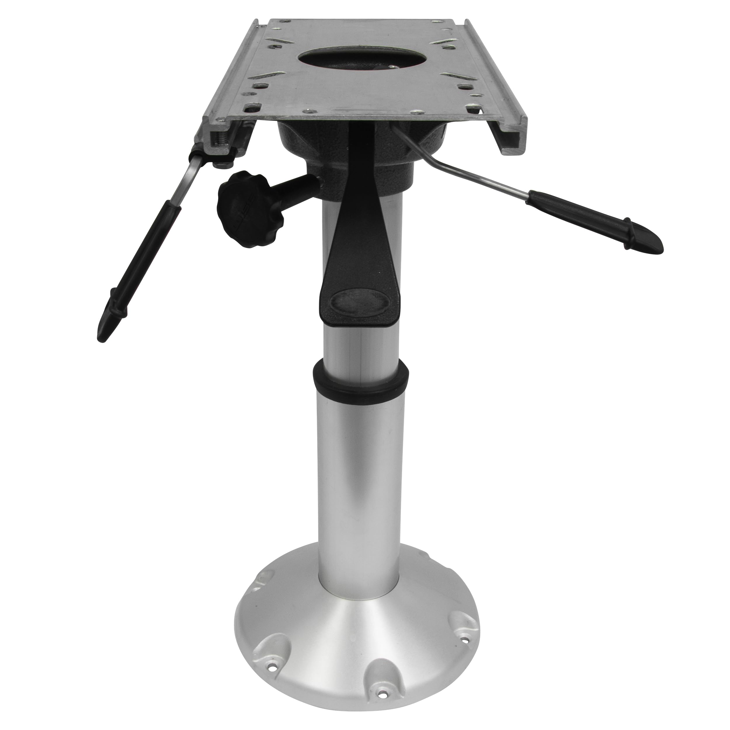 8WP144 Wise Standard Mainstay Air Power Pedestal with Locking Swivel and Slide, Silver