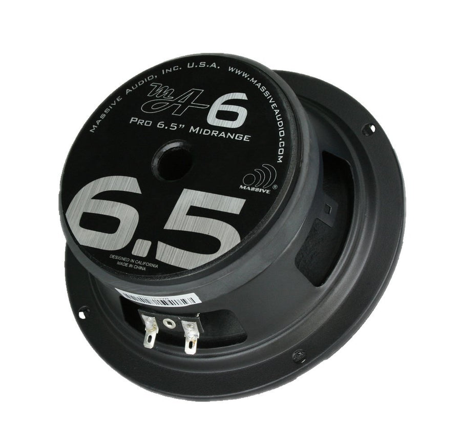 6.5” Mid-Range Speaker Massive Audio MA6 | – 100 Watts RMS, 8 Ohm, High Power Pro Audio Loudspeaker for Car, Motorcycle & PA Systems – High Sensitivity, Clear Vocals & Midbass Performance