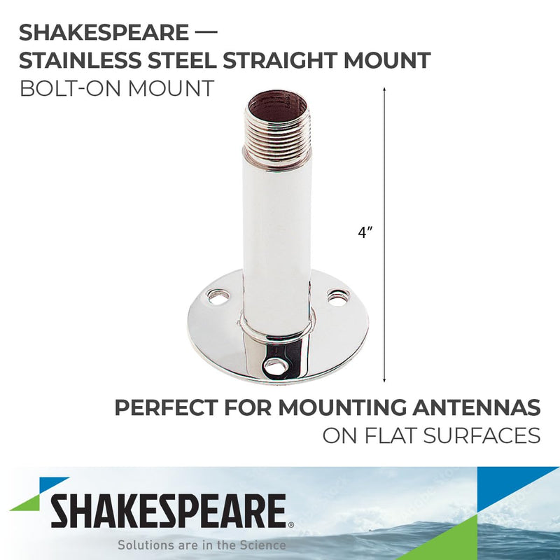 Marine Shakespeare 4365 Straight Mount, Beige, 4 inch