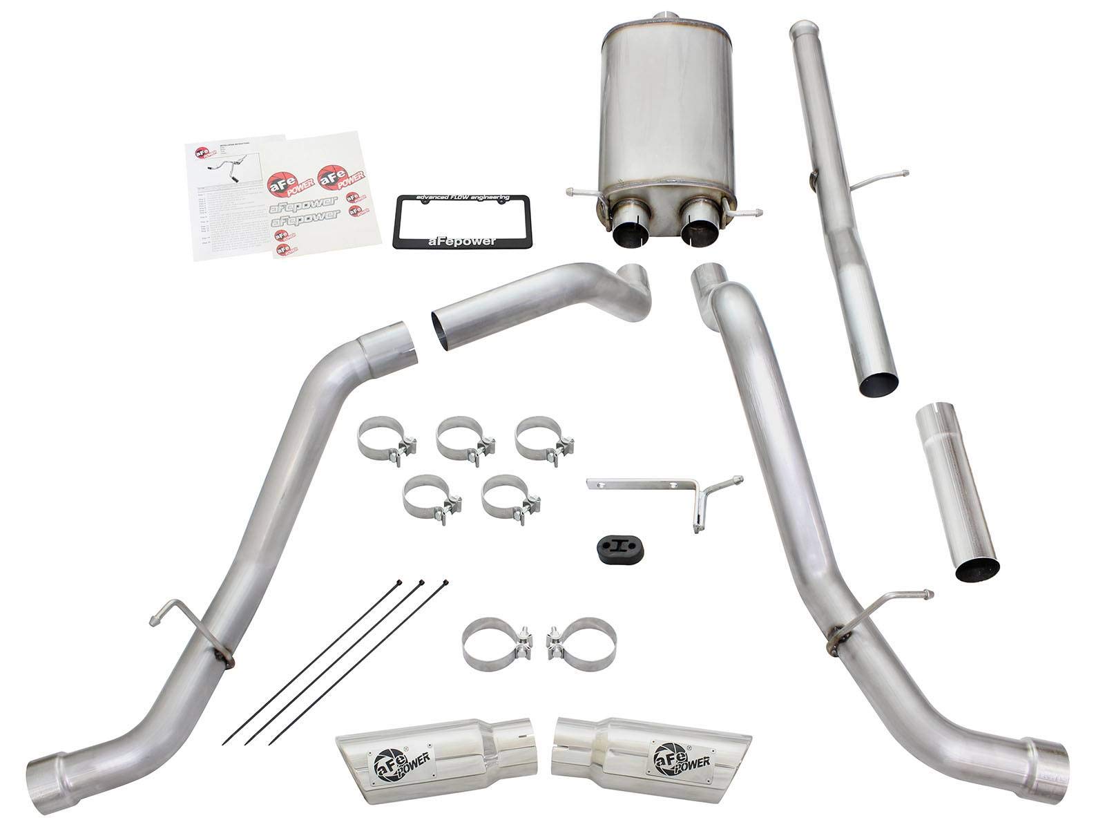 MACH Force-Xp aFe Power Exhaust System (Polished Tips) 49-44057-P