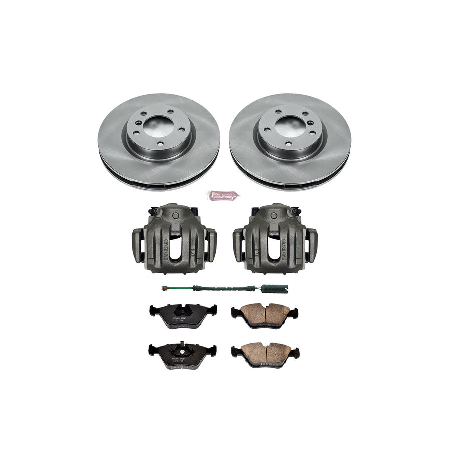 Power Stop KCOE582 Stock Replacement Front Brake Kit (with Calipers) For BMW M3 1995-1999, BMW Z3 1998-2002 [Model Specific]