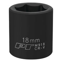 3/8-Inch Performance Tool M918 18mm 6pt Impact Socket