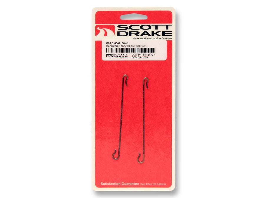 Scott Drake 1965-1968 Headliner Rod Retainers C0AB-6542180-K Pair