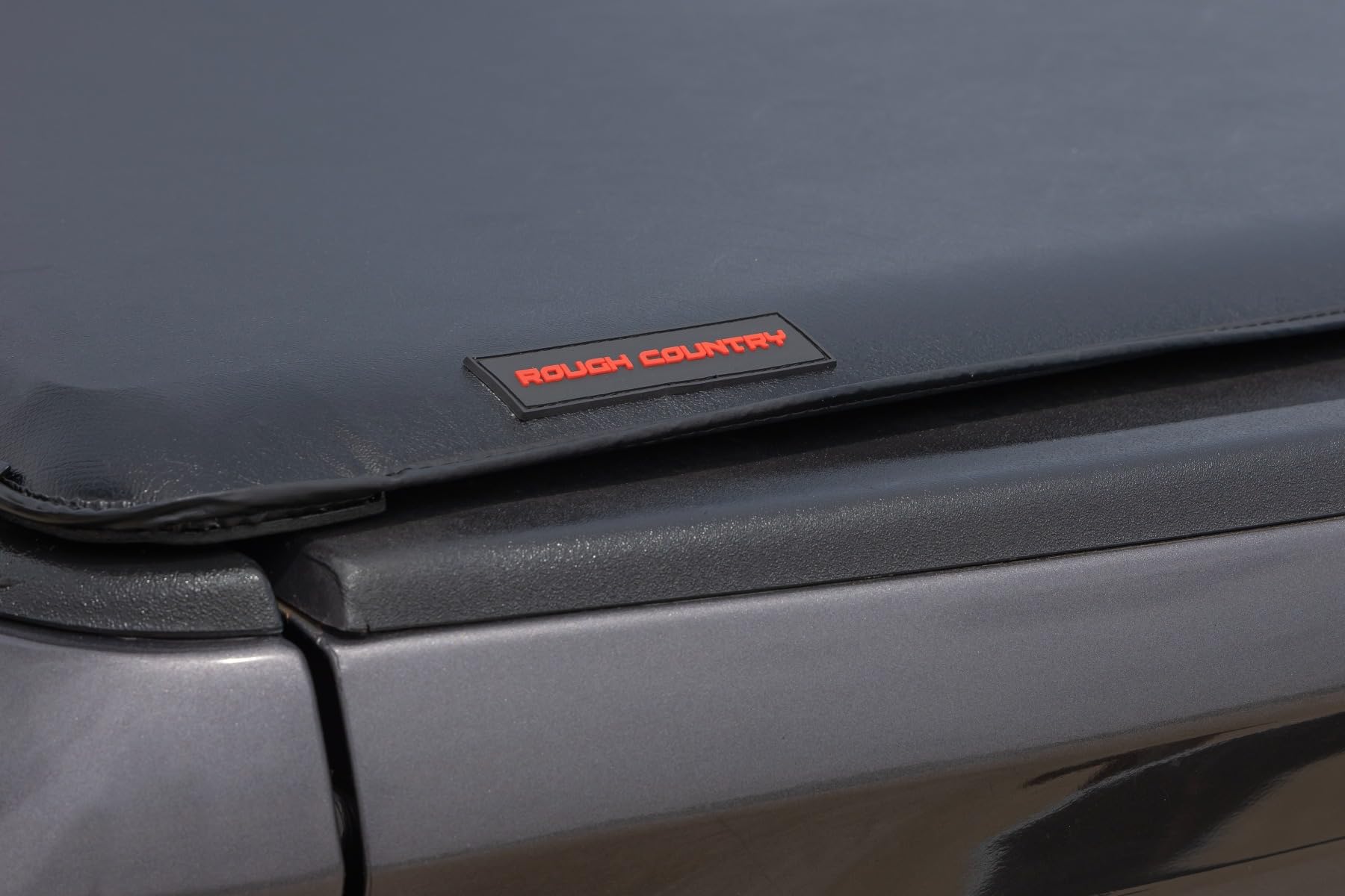 Soft Roll Up Rough Country Truck Bed Tonneau Cover for Ram 1500 (2010-2018)/2500 (2010-2025) - Fits 5'7 (67") Bed, Weatherproof Bed Cover