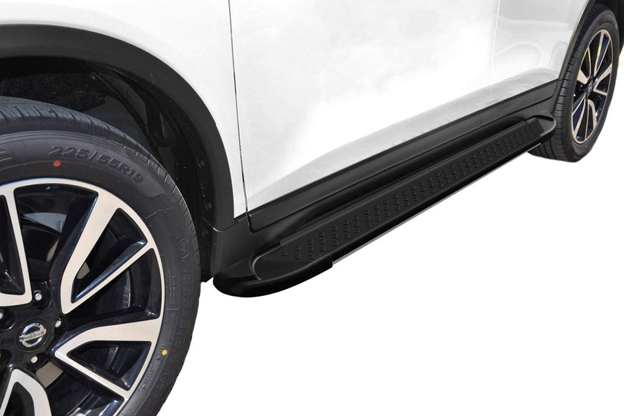 Black RAL Romik Running Boards for Nissan 61810419