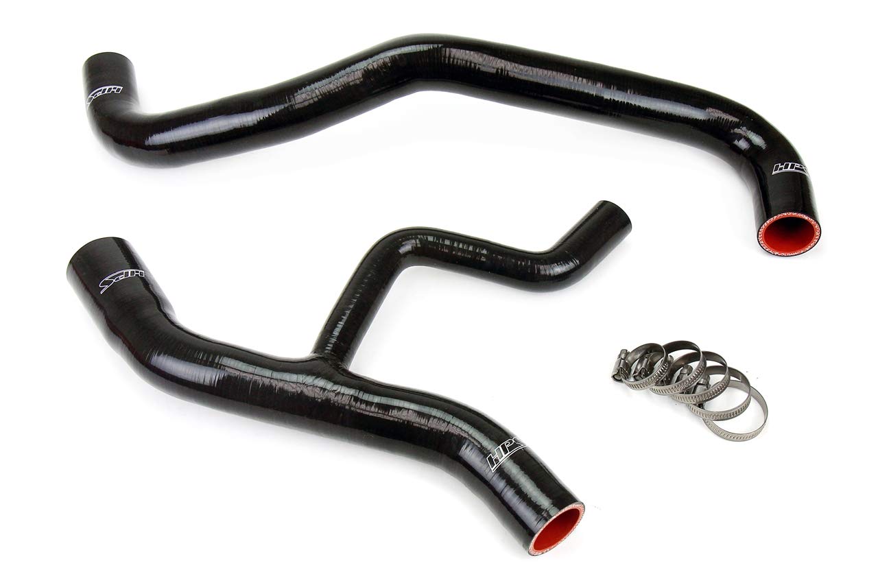 Black Silicone HPS 57-1012-BLK Radiator Coolant Hose Kit