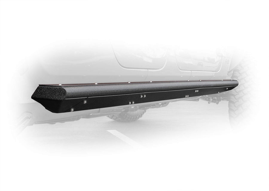 SRGL-02 | DV8 Offroad Rock Slider with Step for 2020-2025 Gladiator JT | Boxed Style | High Clearance | Replaceable Panels | Frame Mounted | Increased Protection