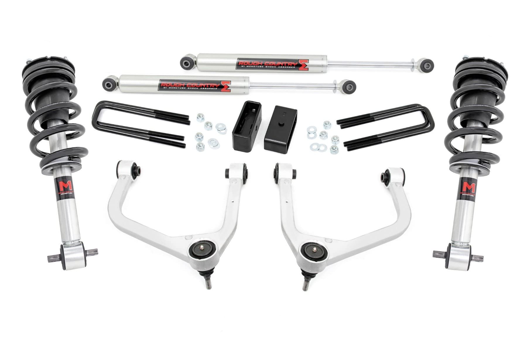 3.5" Lift Kit Rough Country w/M1 Struts for 19-24 Chevy Silverado 1500-29540
