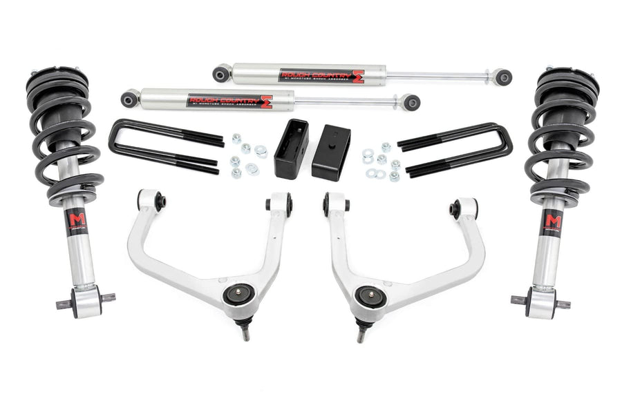 3.5" Lift Kit Rough Country w/M1 Struts for 19-24 Chevy Silverado 1500-29540