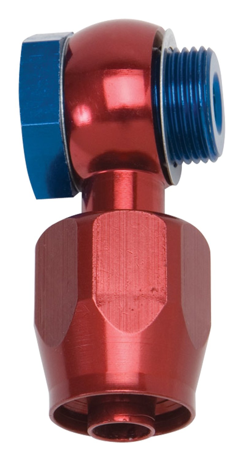 Red and Blue Anodized Aluminum Edelbrock/Russell 640230 -6AN Carburetor Banjo Adapter Fitting