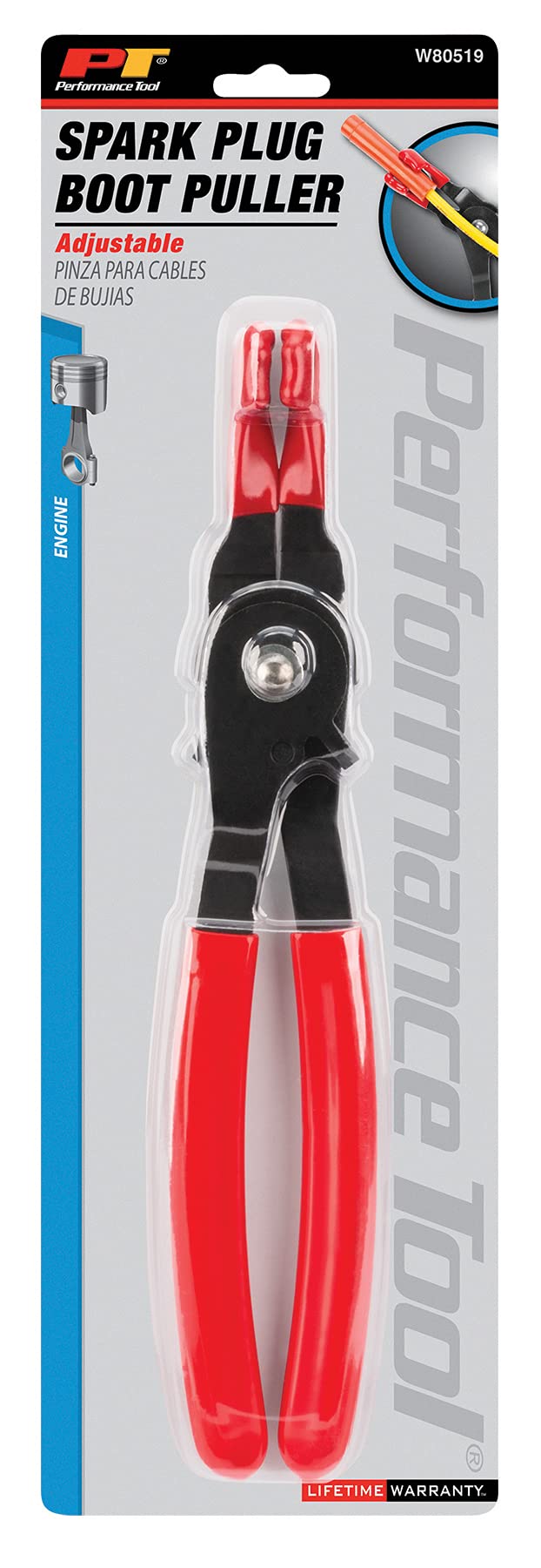 W80519 Performance Tool Adjustable Spark Plug Boot & Wire Remover, Remove Spark Plugs Boots Without Removing The Terminals