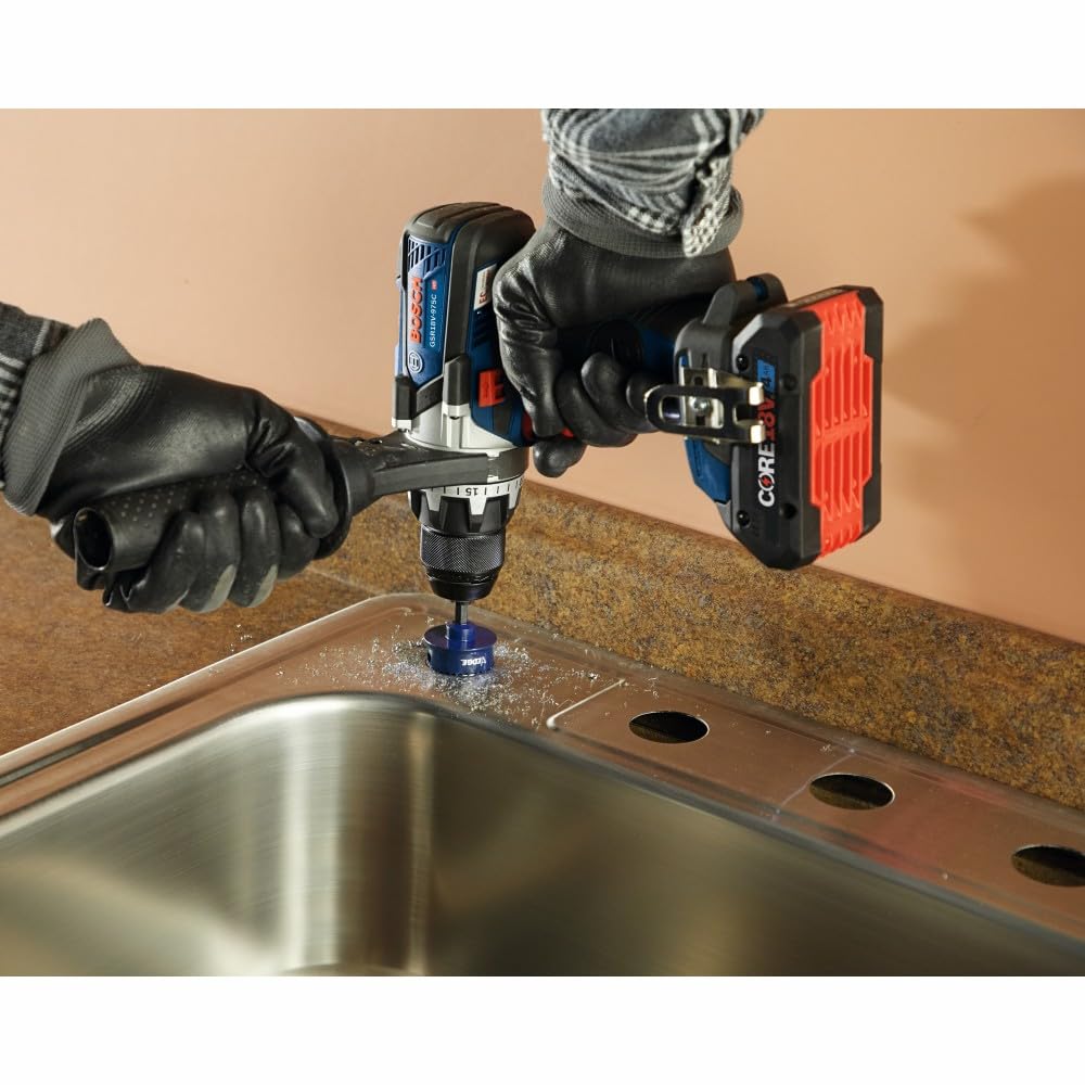 18V Brushless Connected-Ready BOSCH GSR18V-975CB25 1/2 In. Drill/Driver Kit with (2) CORE18V 4 Ah Advanced Power Batteries