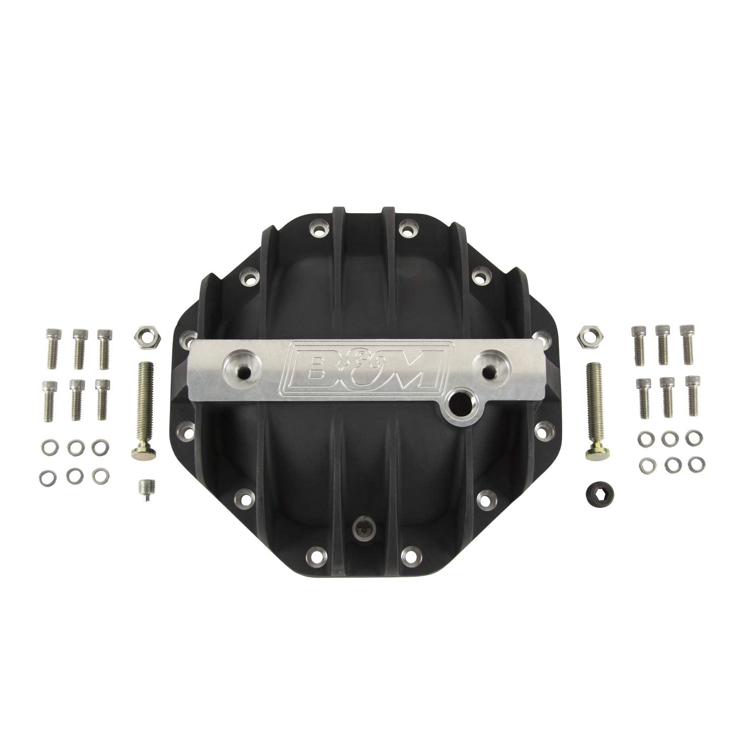 Chrysler 9.25" B&M Racing Differential Cover-Black, Cast Al
