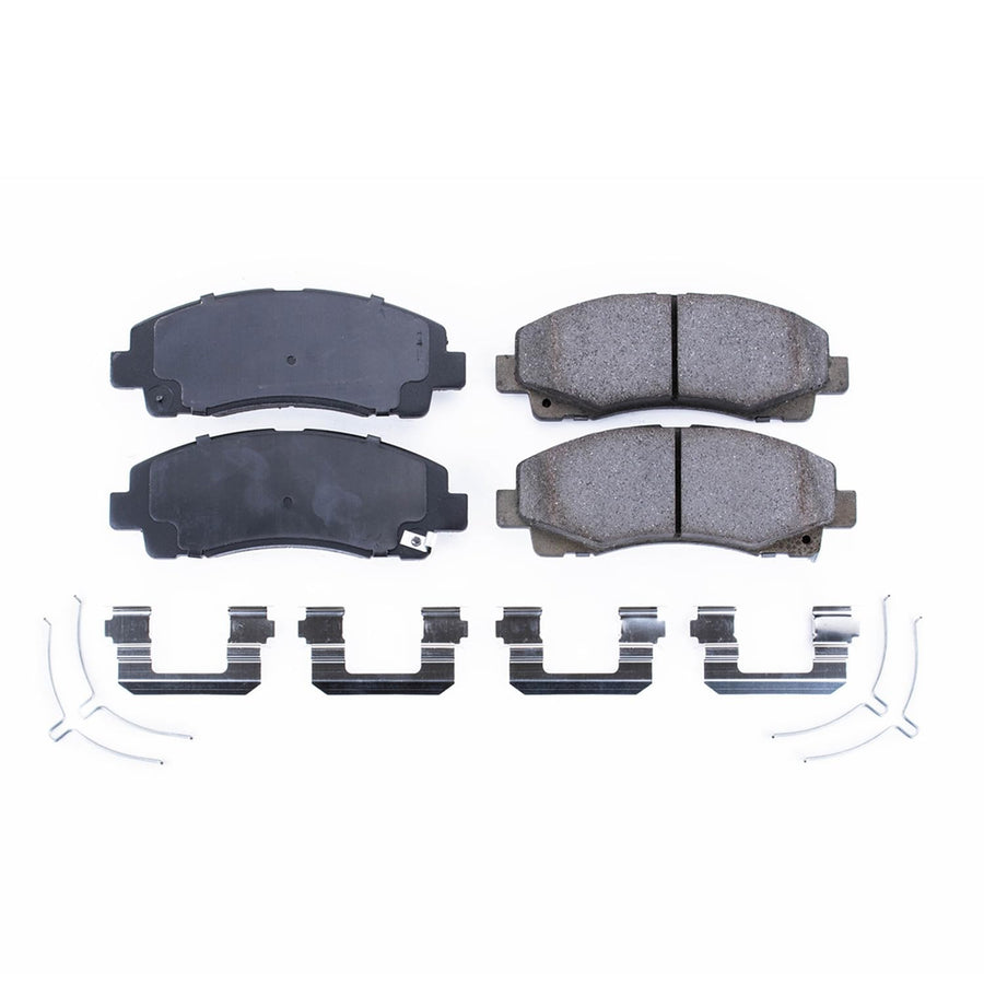 Power Stop Brake Kit Front For Acura TLX 2015-20 | Honda Ridgeline 2012-14 - Ceramic Brake Pads With Installation Hardware, 17-1584